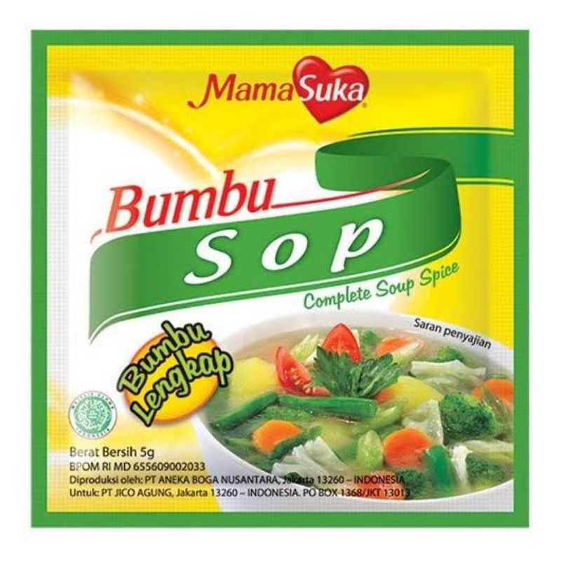 

MamaSuka Bumbu Sop kemasan sachet 5 g