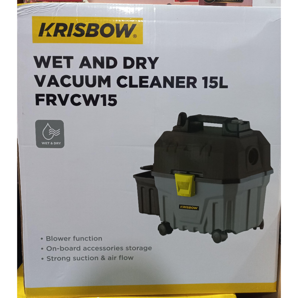 Vacuum Cleaner 15 Liter 2 in 1 Penyedot Debu Serbaguna KRISBOW FRVCW15