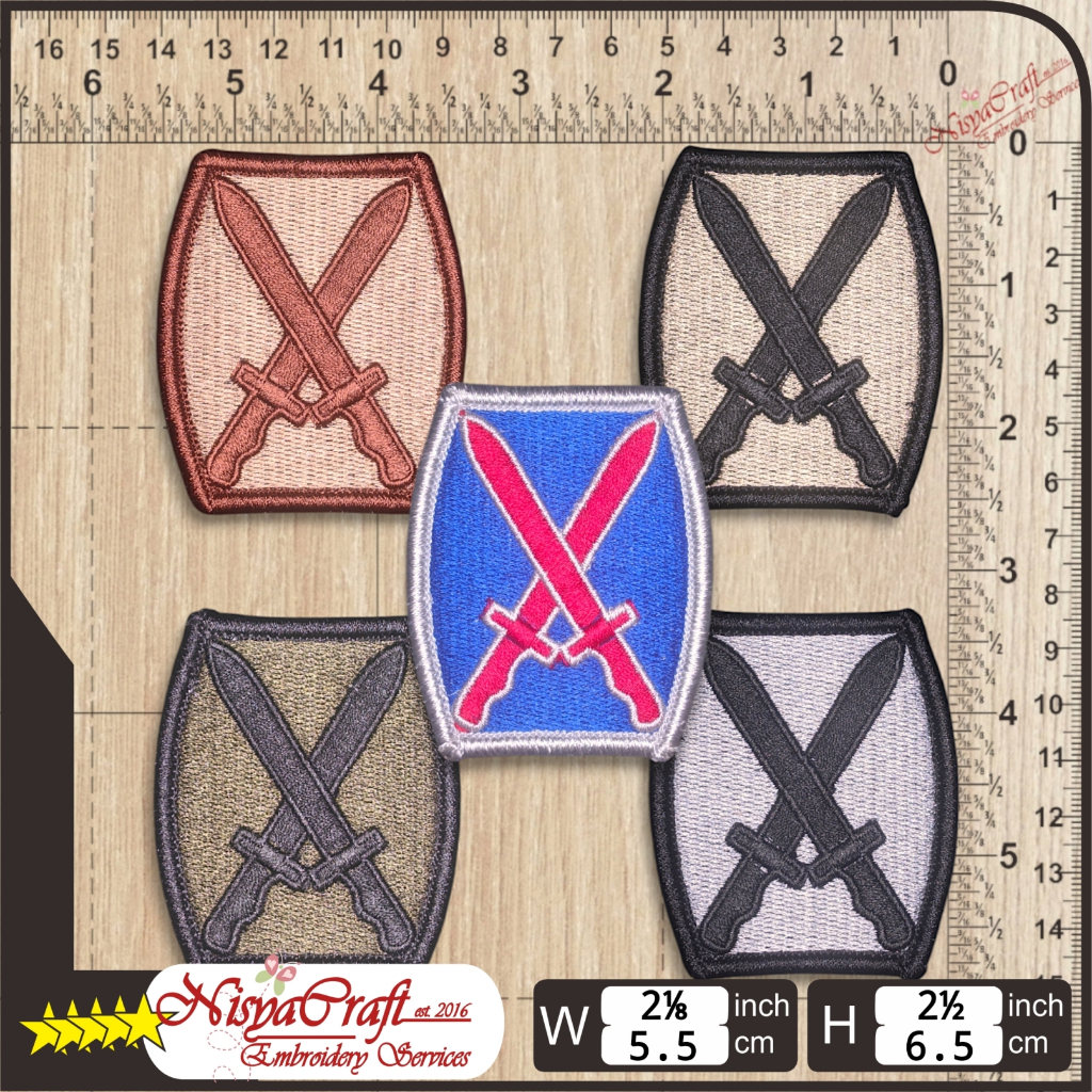 NCEP0101-0041 US ARMY 10th Infantry Division | DIVISION | Shoulder Sleeve Insignia (SSI)  Patch Bord