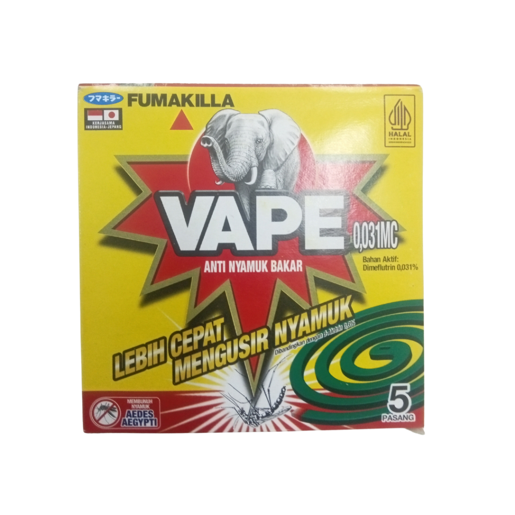 FUMAKILLA VAPE ANTI NYAMUK BAKAR ISI 5 PASANG