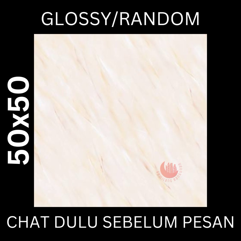 KERAMIK MULIA 50x50 MADRID BEIGE/ KERAMIK LANTAI / KERAMIK KILAT  / MOTIF AWAN