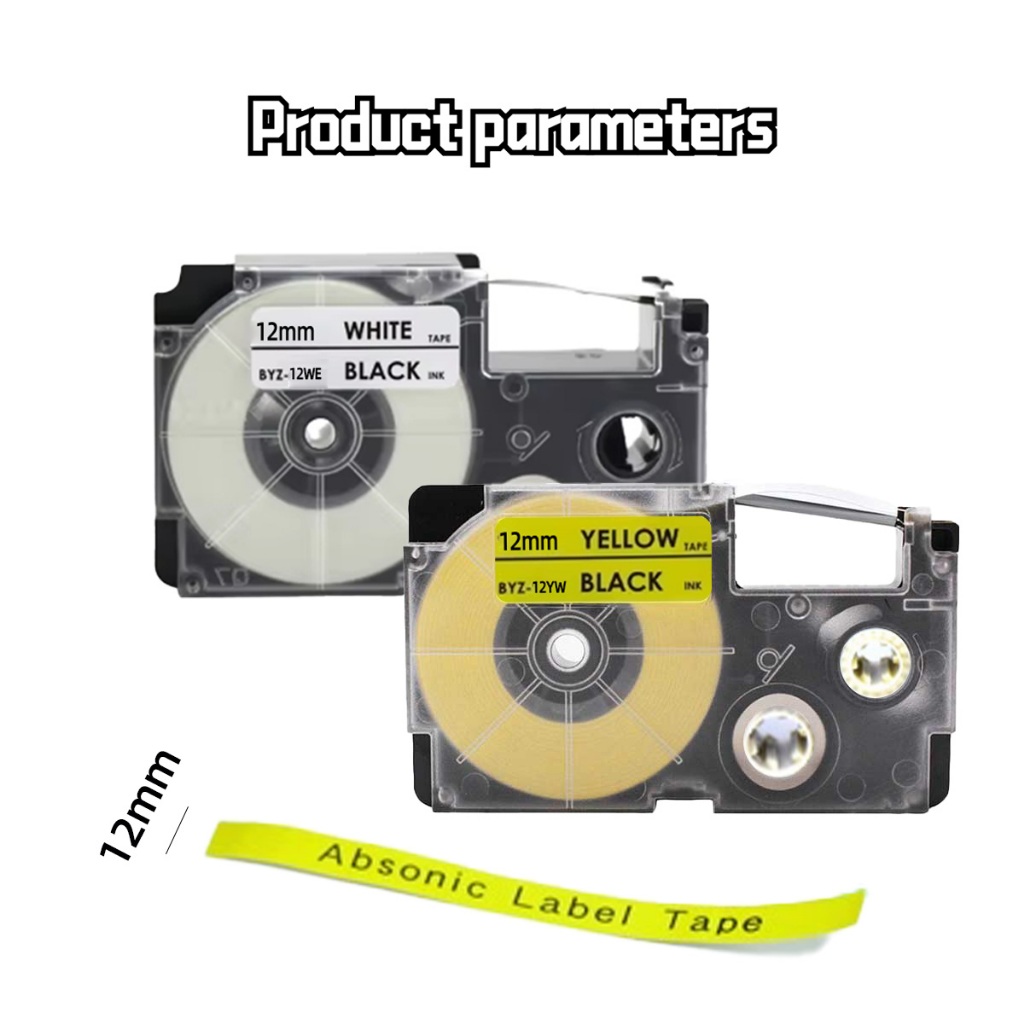 

EZ label tape printer casio 12mm K-Label Printer label tape casio 12mm ompatible Casio Tape Cartridge