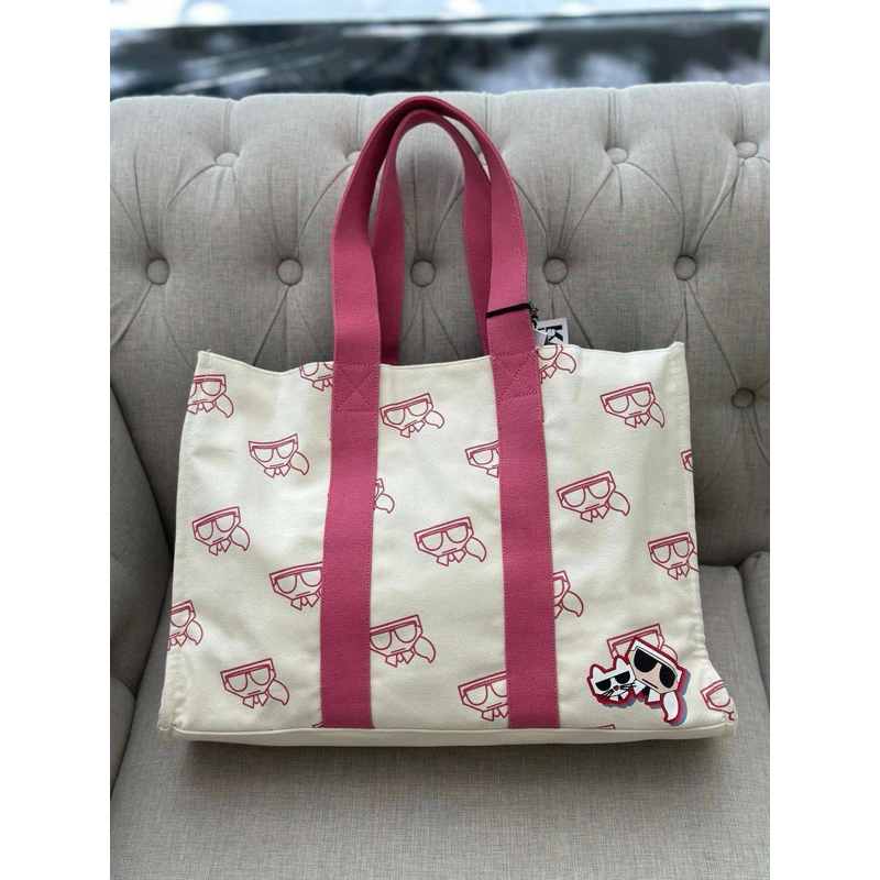 Karl Lagerfeld Canvas Tote Bag