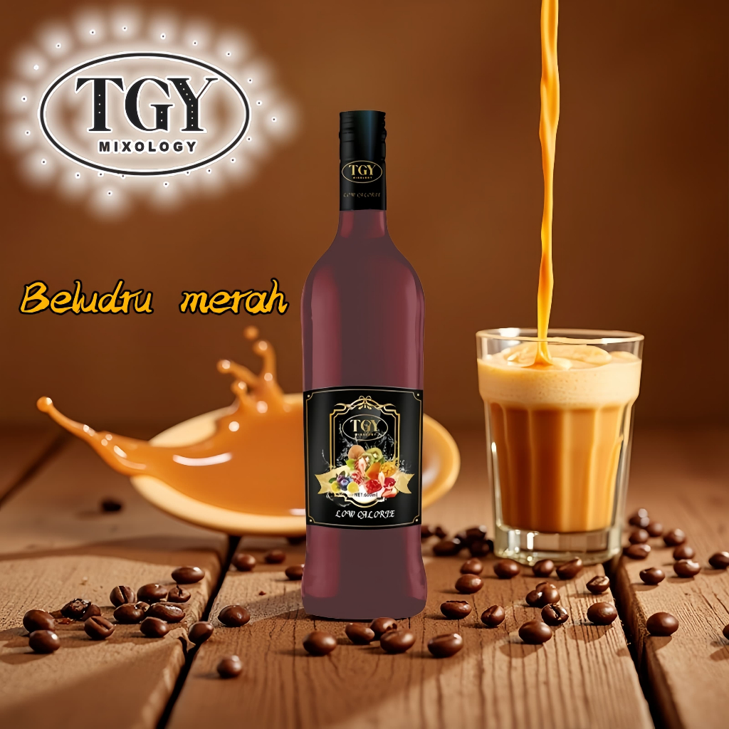 

TGY MIXOLOGY Sirup cair minuman karamel pekat -HALAL-750 ML-Syrup
