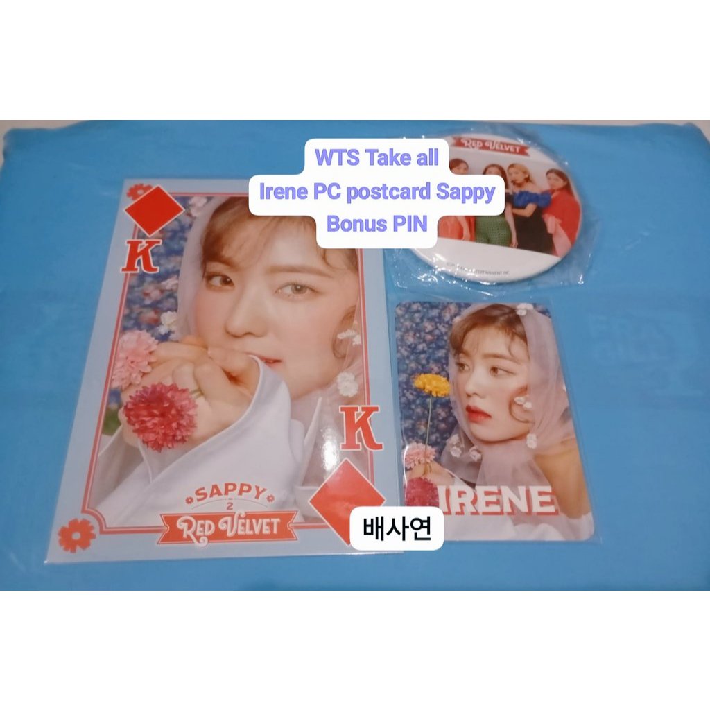 [SPLITPAY] OFFICIAL PHOTOCARD IRENE SAPPY SET POSTCARD SEULGI TOP NOTE ASEUL QUEENDOM BIRTHDAY