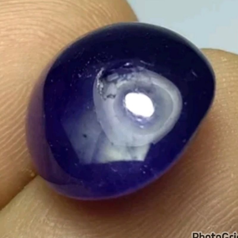 natural royal blue sapphire star 18.70ct safir star
