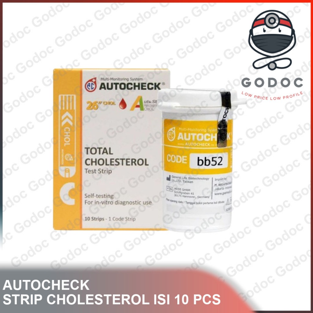 Autocheck Cholesterol Strip / Strip Autocheck Cholesterol isi 10 pcs