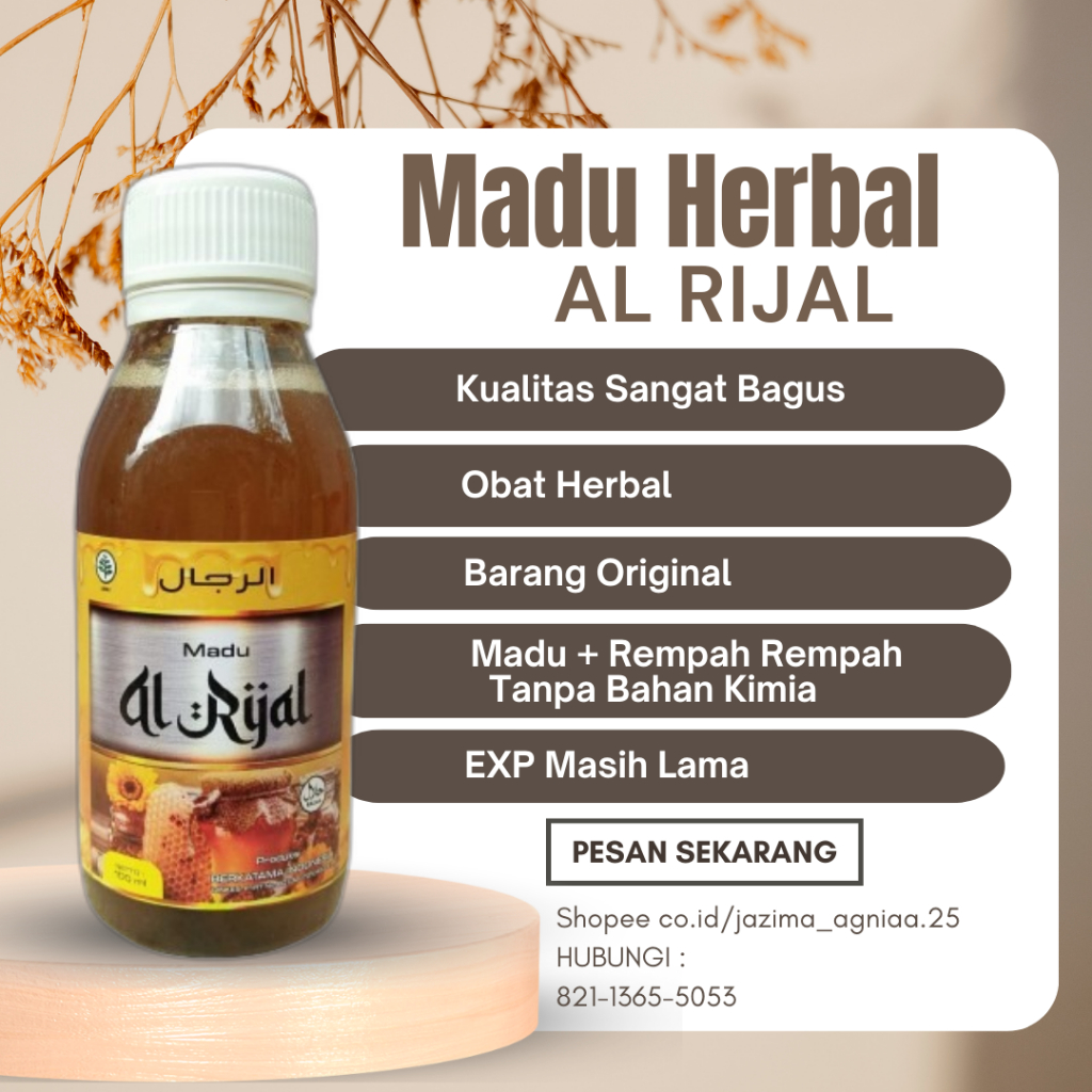 

Madu Ar Rijal Madu khusus Kesehatan Pria RamuanMaduKuatVitalisStamina MaduPremiumAsliTanpaCampuran