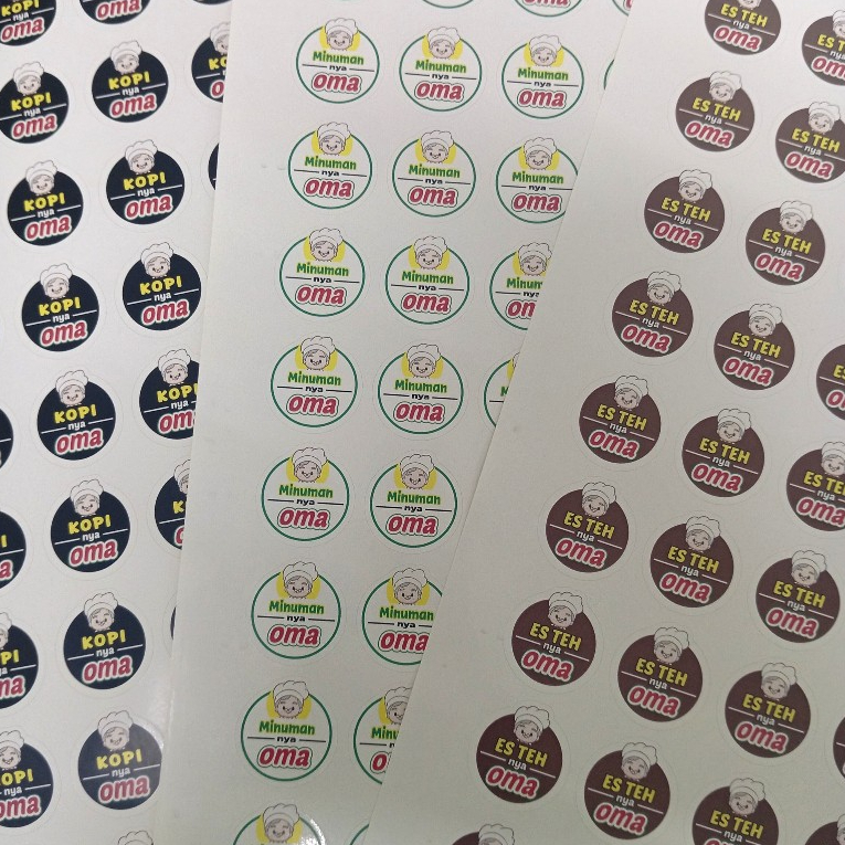 

CETAK STIKER VINYL - STIKER LABEL - MURAH - 1 HARI JADI