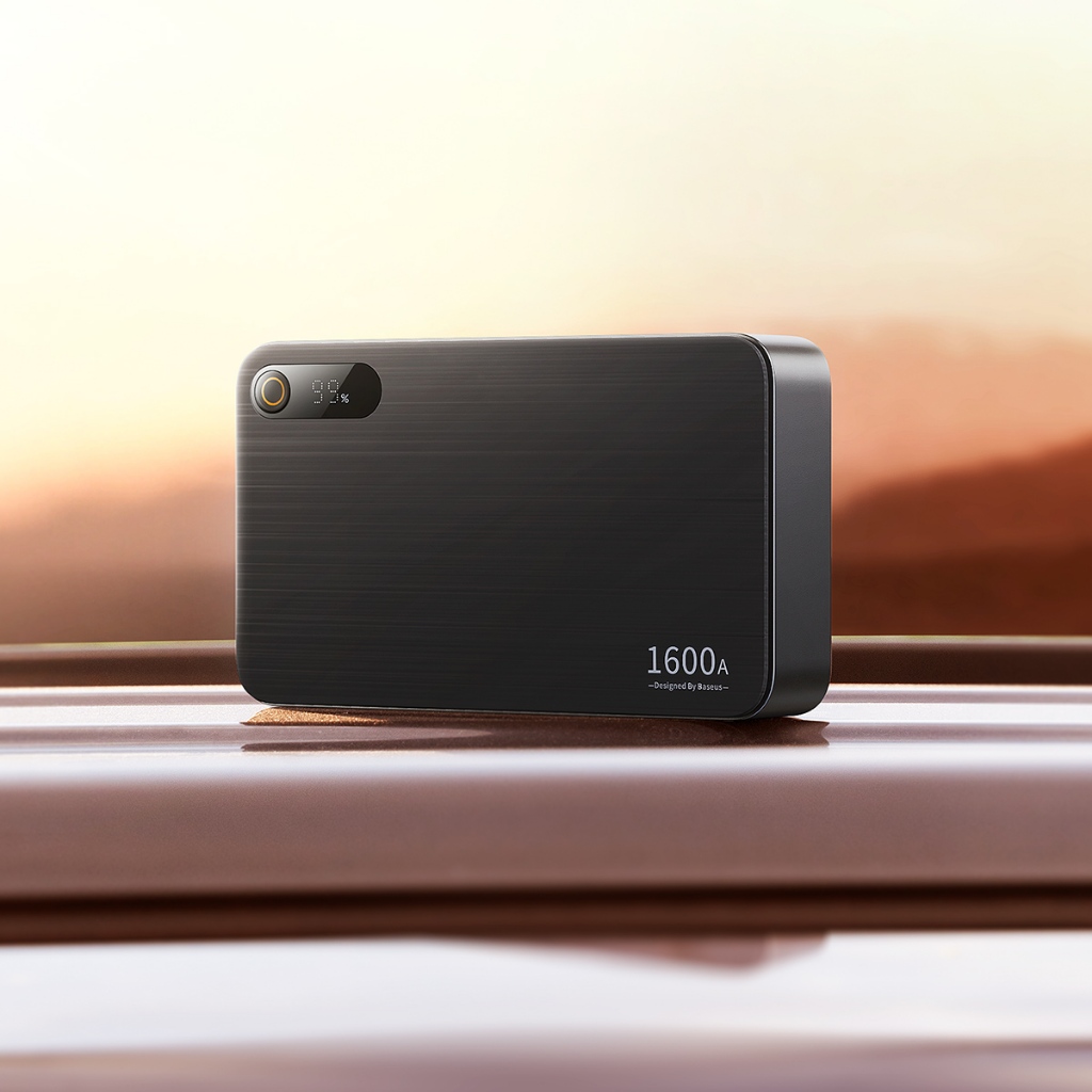 BASEUS CAR JUMPER STARTER 16000mAh 1600A POWERBANK PD 65W FAST CHARGING