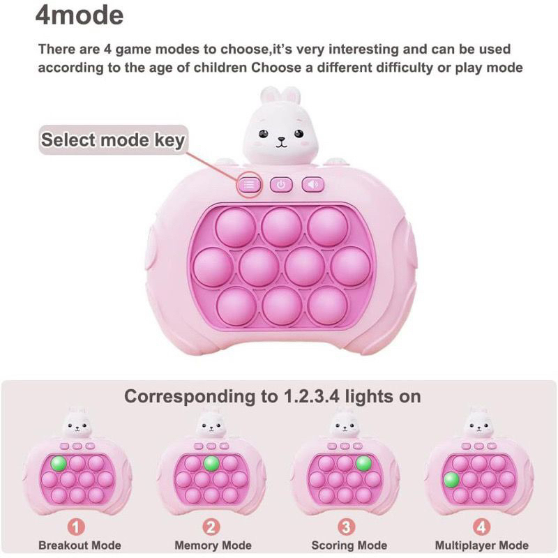 Mainan Game Anak Pop It Pop it Sanrio Elektrik GEN 3 ( Generasi 3 ) FAST PUSH PUZZLE GAME/Sanrio