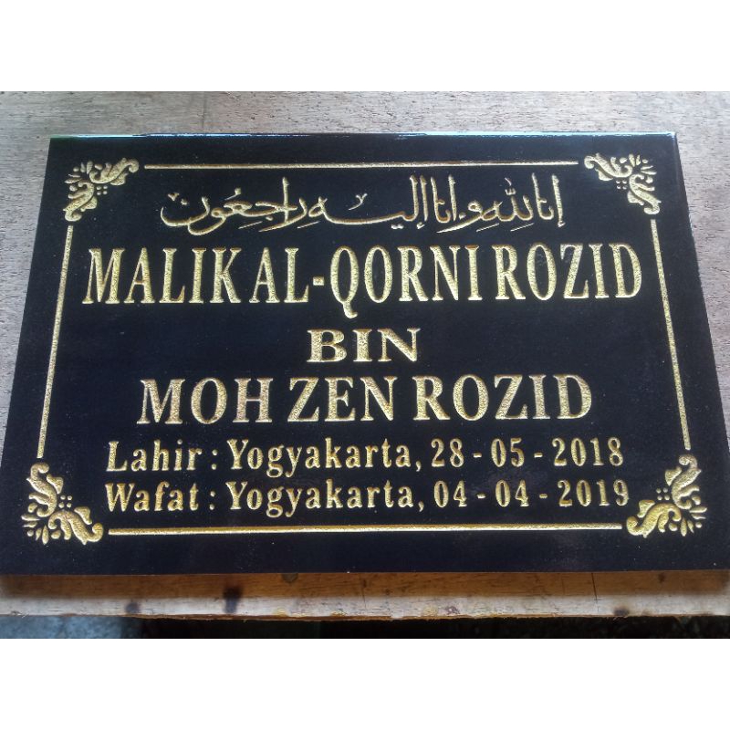 Nama Batu Nisan Granit 40x30