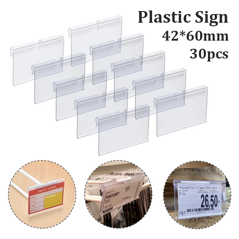 

Label Harga Mika Price Tag Holder 30PCS Plastik PVC Price Tag Card Price Tag Holder Minimarket Price Tag Label Holder