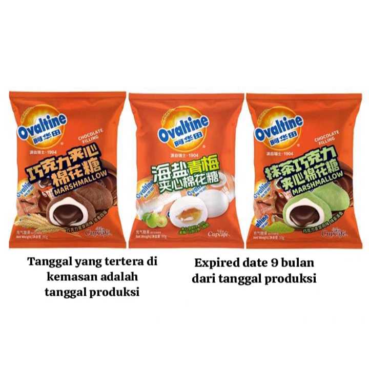 

ovaltine marshmallow import matcha Chocolate Filling 90 gram