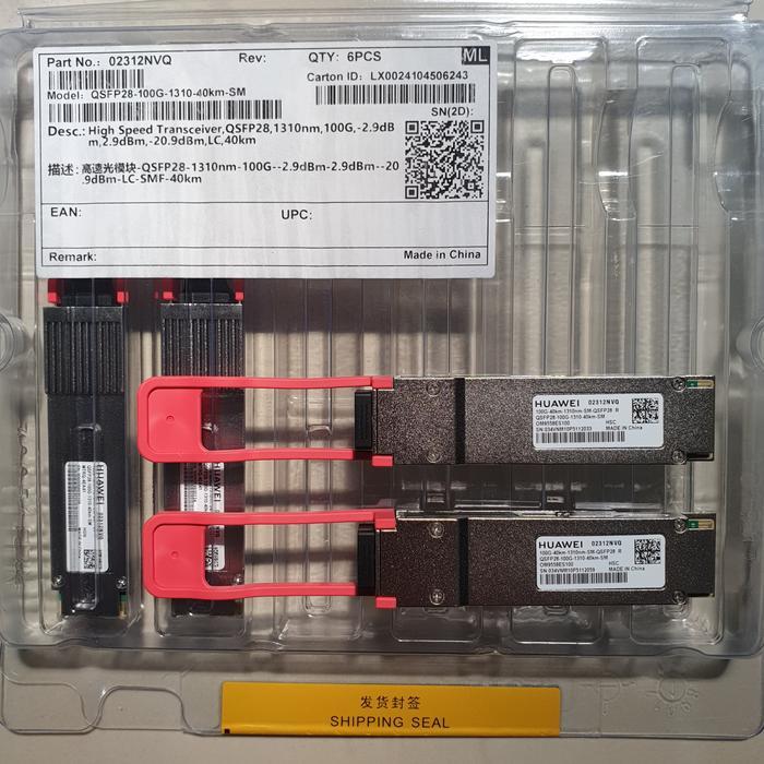 QSFP28 100G 1310nm ER4 40km HUAWEI Duplex LC SMF
