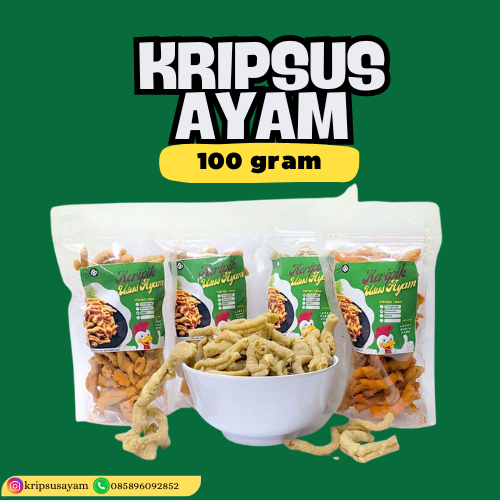 

MURAH & KUALITAS TERBAIK | ALL VARIAN Kripik Usus Ayam Krispy 100g