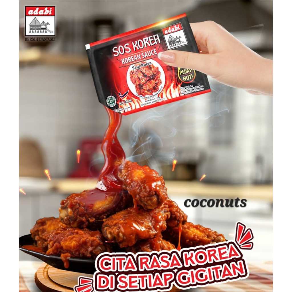 

Adabi SOS Korea / Saus Korea Pedas Adabi 40 GR