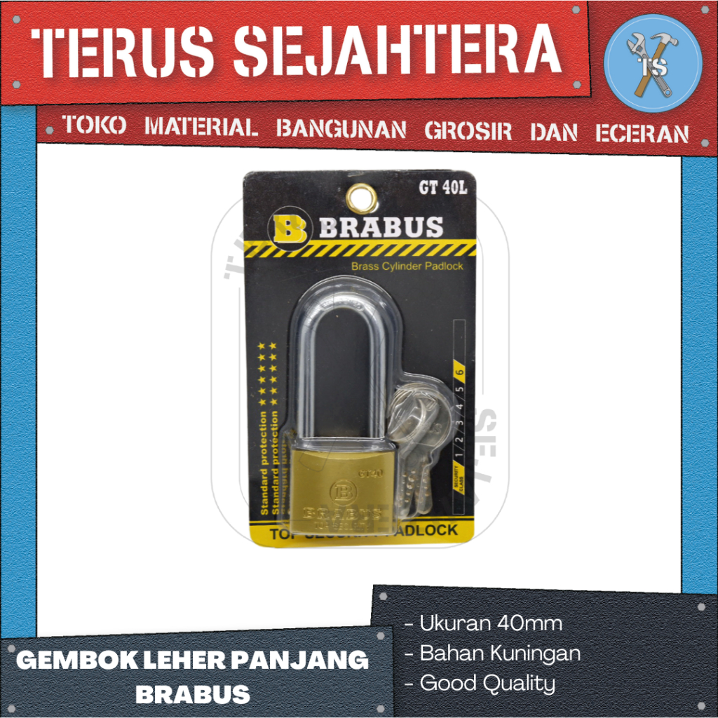 Gembok Pagar Merk Brabus 40MM // Gembok Pager // Gembok Berkualitas
