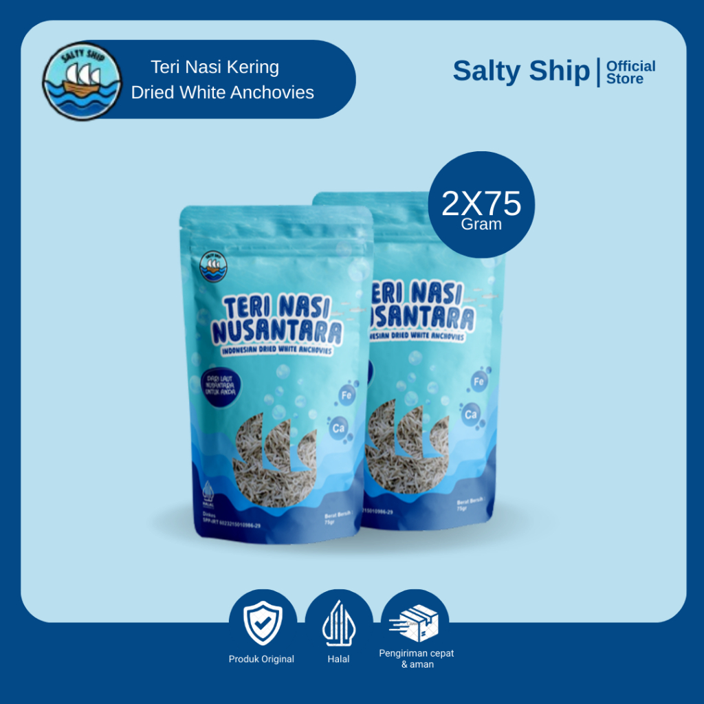 

Salty Ship Teri Nasi Kering Premium 75gr - Tanpa Pengawet