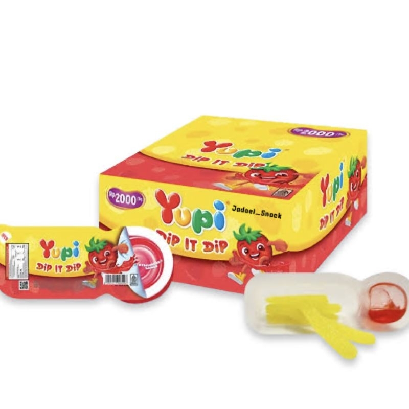 

yupi dip it dip strawberry sauce 19g