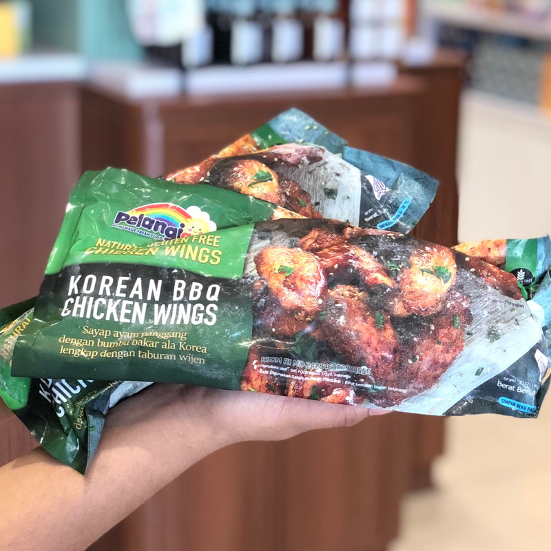 

[HANYA PENGIRIMAN INSTANT] Pelangi Anak Chicken Wings Korea BBQ (Tidak Pedas) Gurih Alami Tanpa MSG Tanpa Pengawet Halal Fully Cooked Praktis