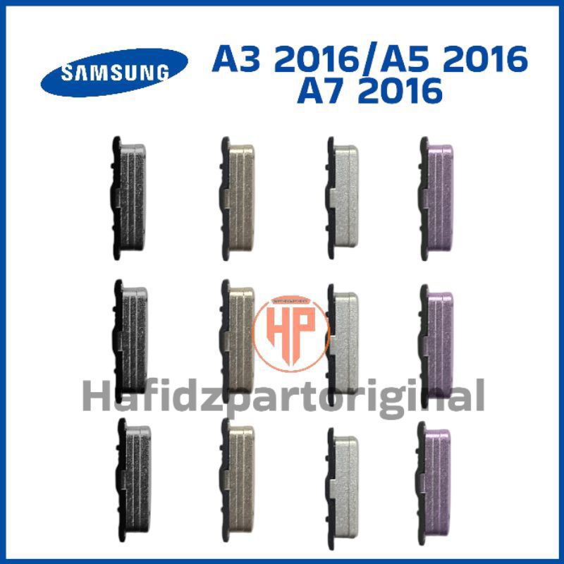 Tombol Luar Power On Off Volume Samsung A3 2016 / A5 2016 / A7 2016 Copotan Cabutan Bekas