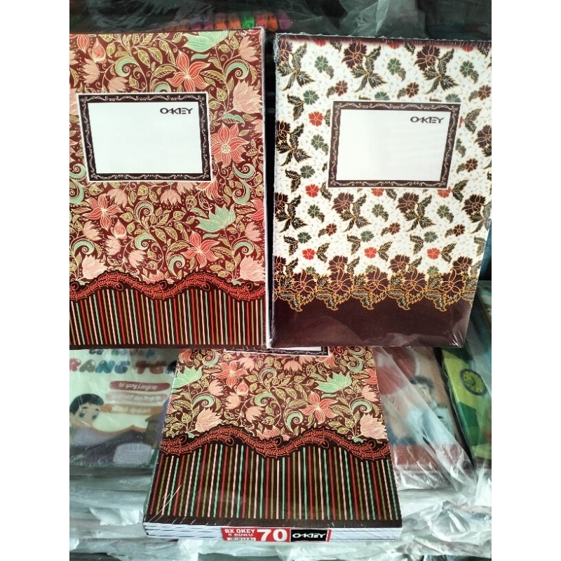

1 Pack 5 Buku Campus Boxi 70 Lembar Okey Motif Batik Campur