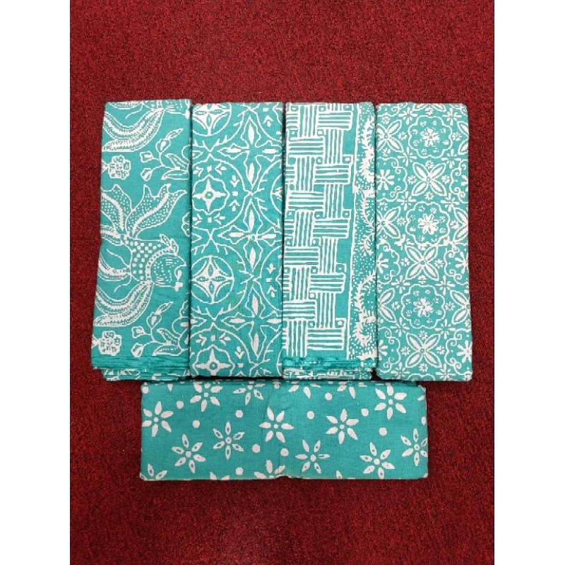 kain cap garutan 1w tosca