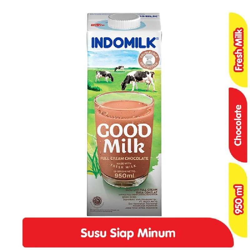 

INDOMILK SUSU CAIR UHT CHOCOLATE TPK 950mL