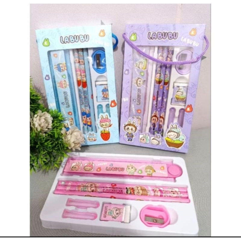 

PAKET ALAT TULIS LABUBU SANRIO MELODY 5 IN 1 / STATIONERY SET 5 IN 1