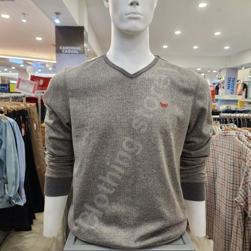 WATCHOUT CASUAL ORIGINAL sweater pria lengan panjang abu WK200300023