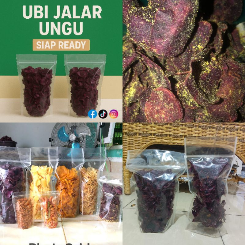 

Kripik Ubi Ungu 200 gram Rp.15.000