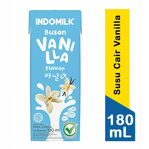 

INDOMILK SUSU CAIR UHT VANILLA TPK 190/180mL
