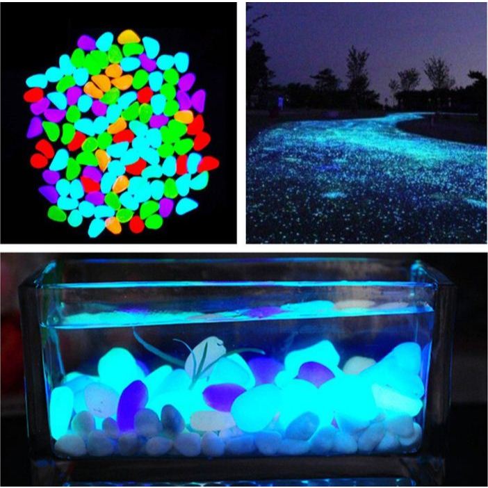 AF Batu Hiasan Aquarium ikan kura Glow Stone fish turtle glow in the dark Hiasan Taman Dekorasi Wedd