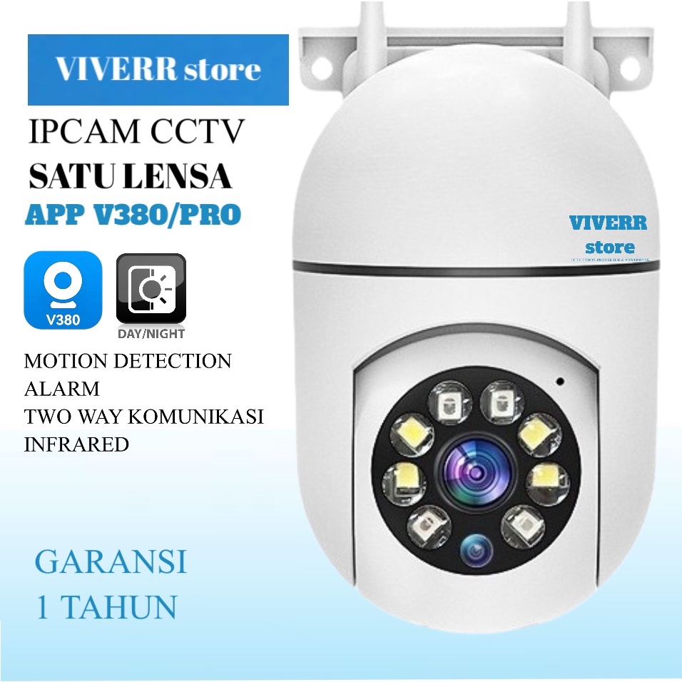 V380 Ipcam cctv kamera wifi 8MP 1080P aplikasi V380pro sensor gerak komunikasi dua arah pantao jarak