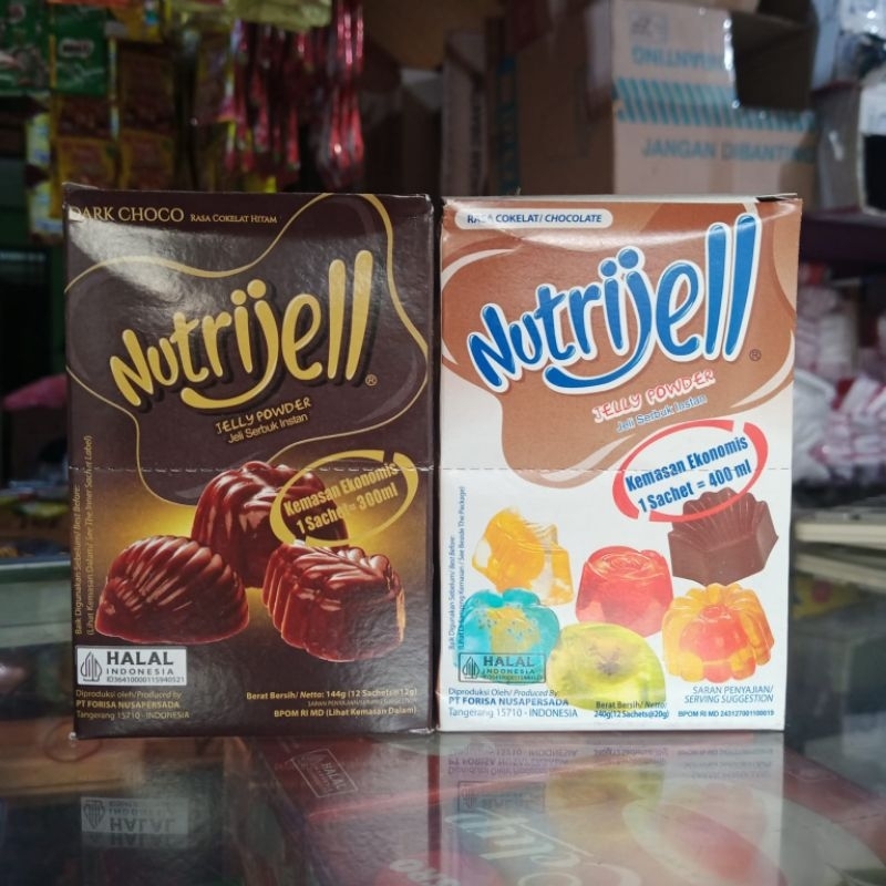 Nutrijell Ekonomis Coklat 1 box isi 12 pcs