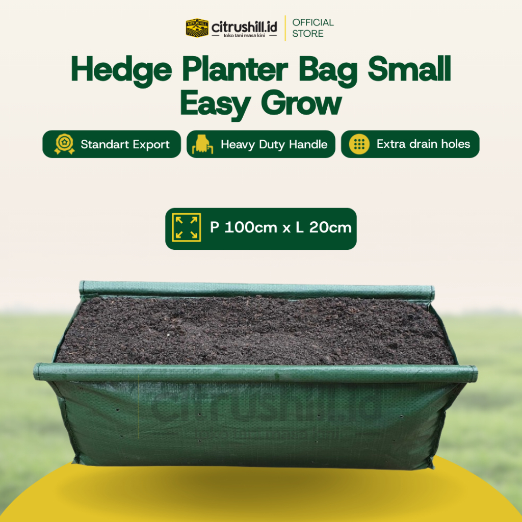 HEDGE PLANTERBAG pot persegi panjang hedge bag planter - SMALL
