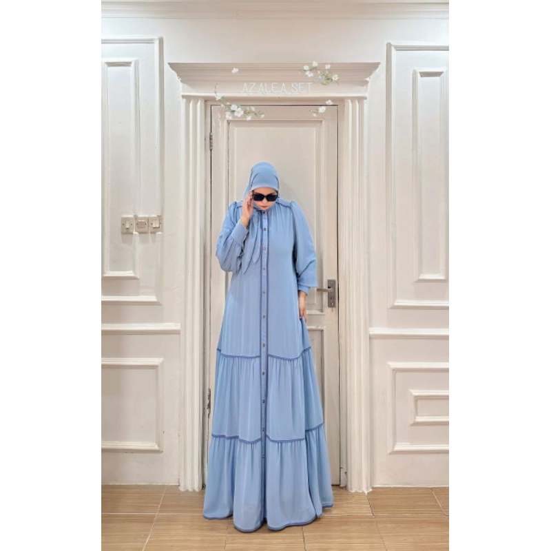 Azalea dress set hijab segi empat