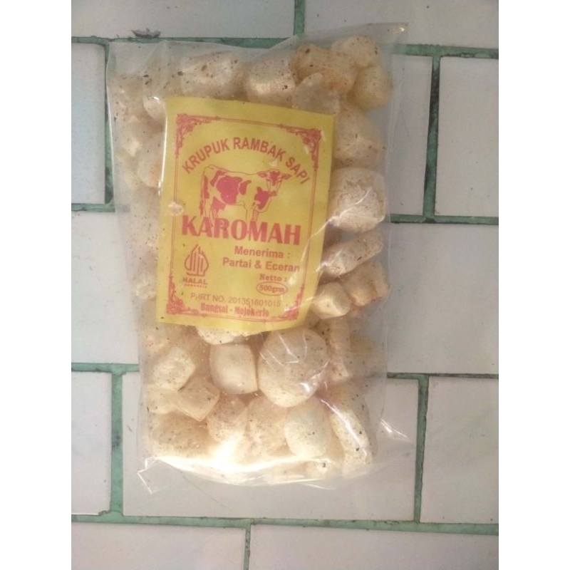 

krupuk rambak kulit sapi rasa pedas