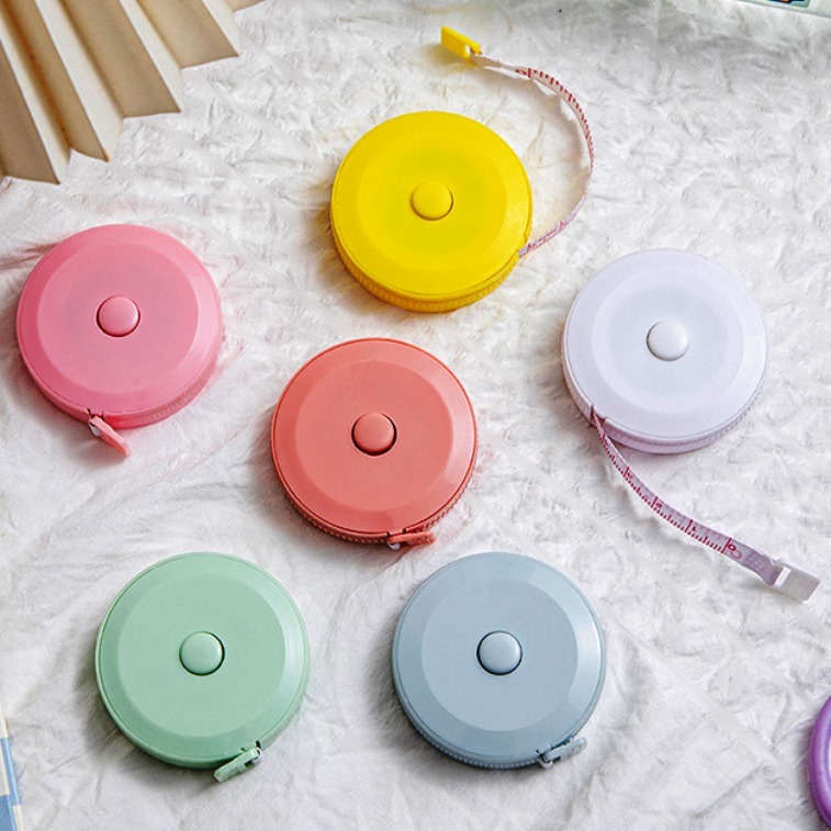 Pita meteran 1.5 meter pengukur lingkar pinggang tangan kaki paha portabel tiga pita pengukur lingka