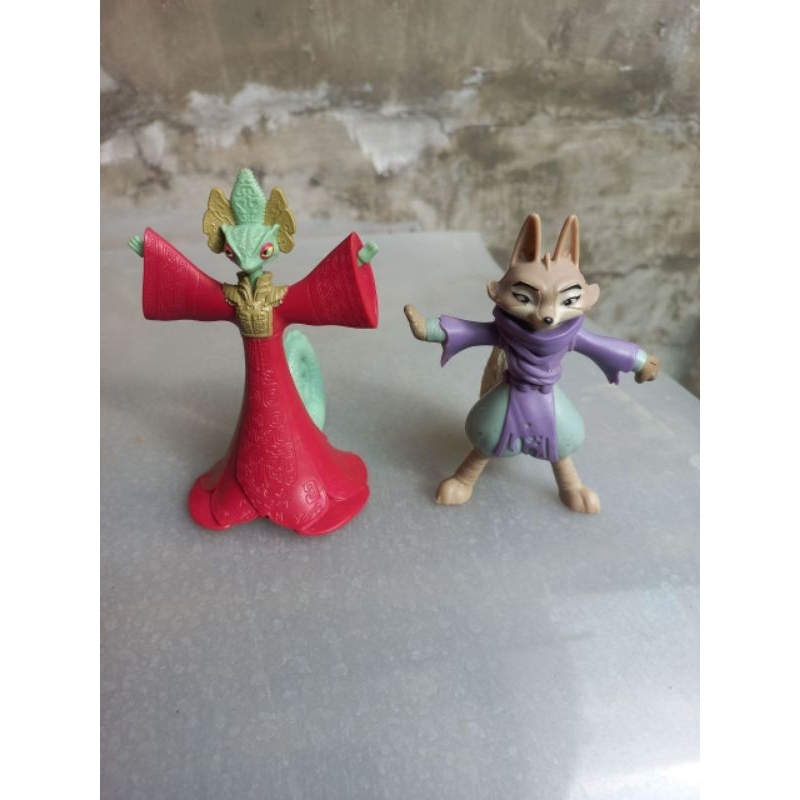 Mainan Figure Kungfu Panda 4 set dapat 2pc Zhen & Chameleon Original McDonald