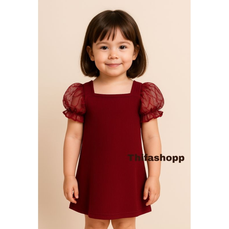 1-8T (pilih warna) Dres Anak Perempuan (MOANA TILE)