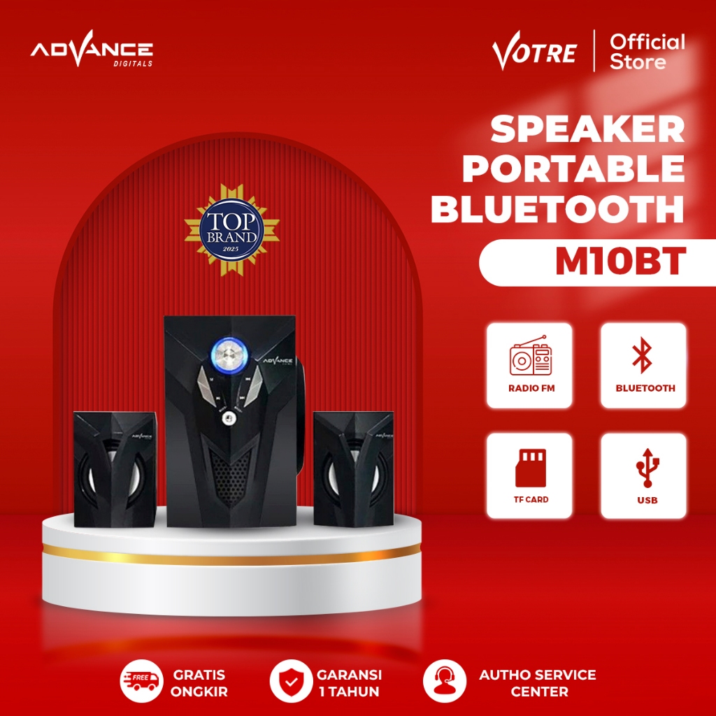 Advance Speaker Multimedia M10BT power subwoofer super bass speaker bass subwoofer tune control ster