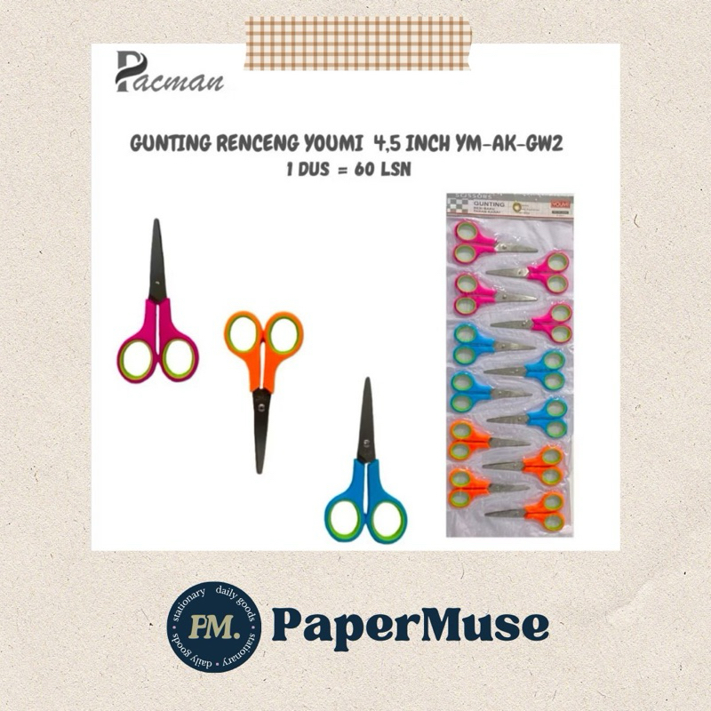 

Gunting Renceng Isi 12 – Gunting Serbaguna untuk Sekolah, Kantor, & Rumah