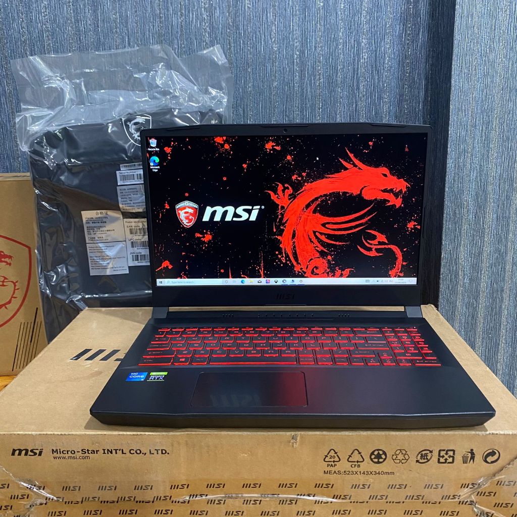 READYSTOCK Msi Katana GF66 I5-11400, Core™ i5-11400H, 8/512, Black