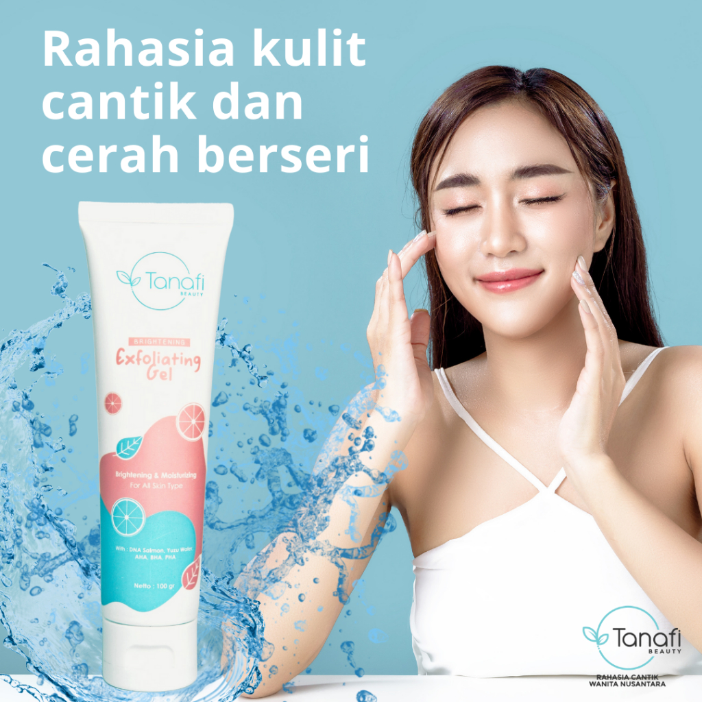[T1]-Tanafi Beauty Exfoliating Gel Dna Salmon Pemutih Wajah dan Mengangkat Sel Kulit Mati Penghilang
