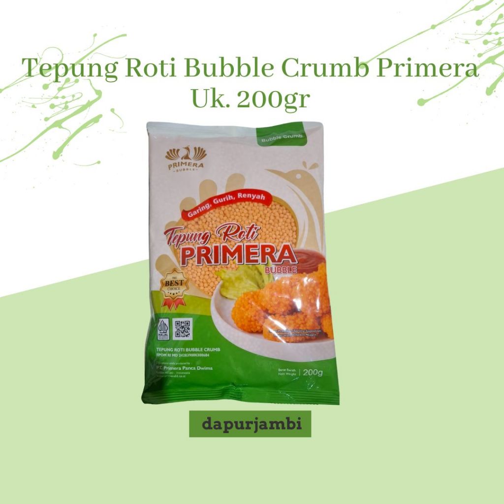 

Tepung Roti Bubble Crumb Primera Uk. 200gr