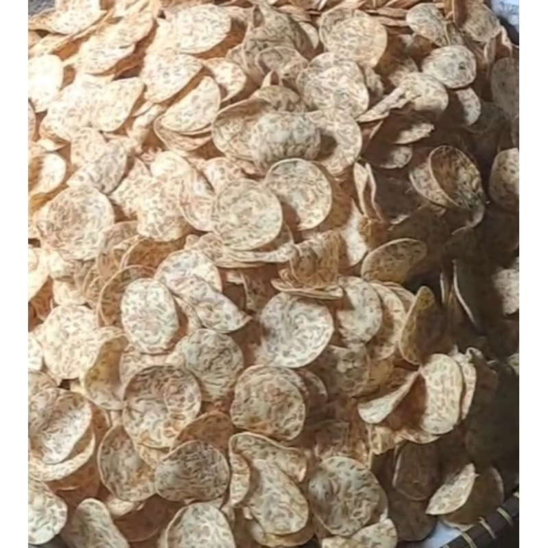 

KERIPIK TEMPE SAGU/TEMPE SAGU RENYAH & gurih berat 1 kilo gram harga 65000