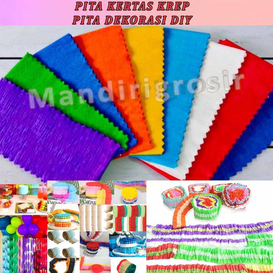 

Dekorasi Kertas Pita * Kertas Pita Krep * Dekorasi Kertas Kusut Pesta