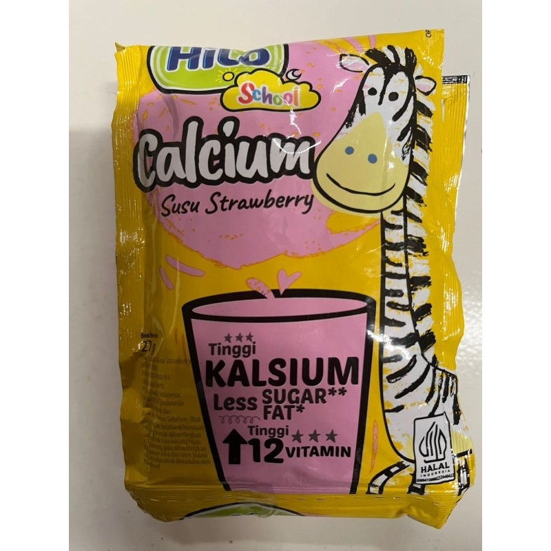 

HiLo School renceng isi 5x27gr rasa strawberry & coklat